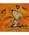 tableau peinture Snoopy