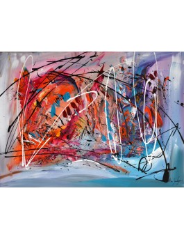 Magie dansante - tableau multicolore design