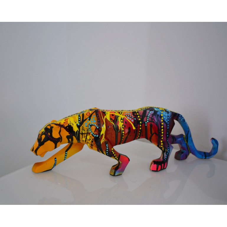 sculpture panthere pop art