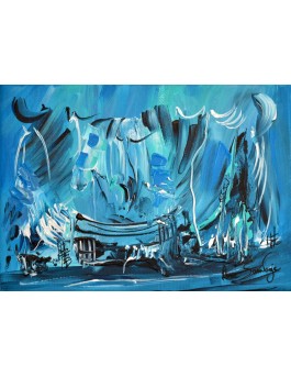 Le monde de l'eau - tableau bleu