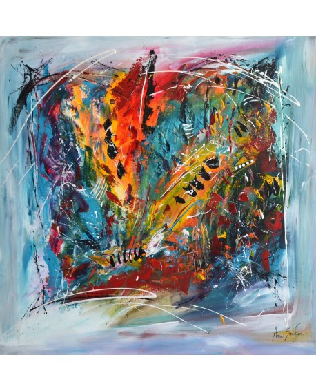 Les couleurs de l'aura - tableau grand format