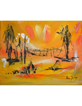 L'île du repos - tableau jaune