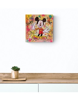 tableau peinture mickey pop art moderne