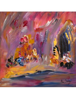 Ciel pourpre - tableau violet mauve