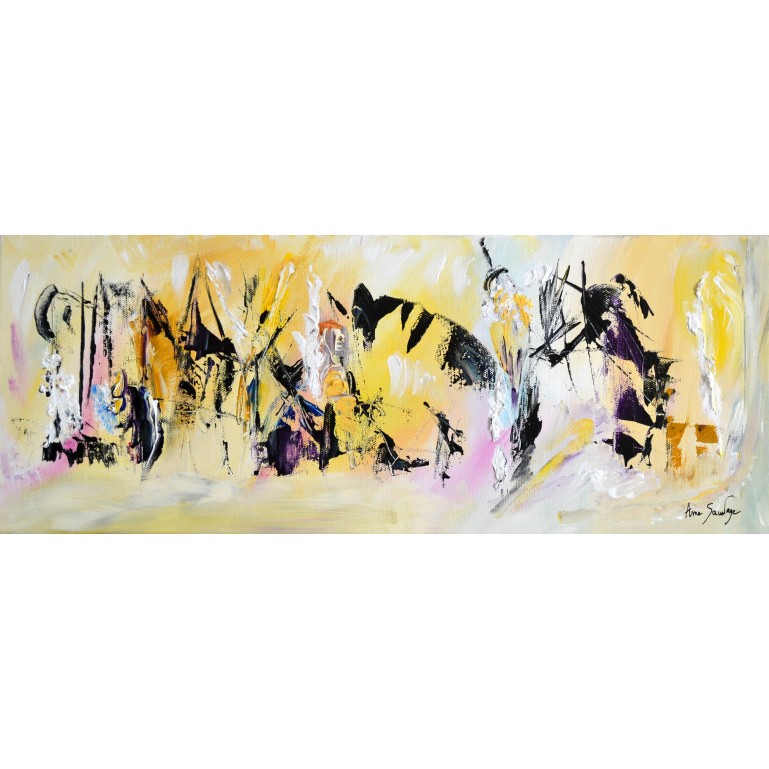 tableau abstrait panoramique