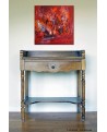 tableau abstrait contemporain rouge