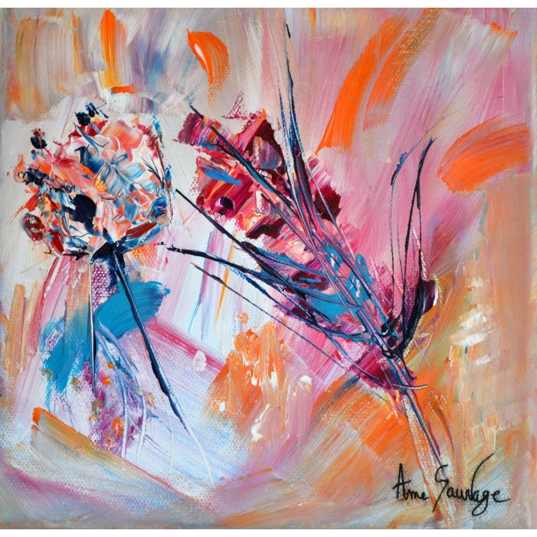 Imaginaire - tableau abstrait multicolore