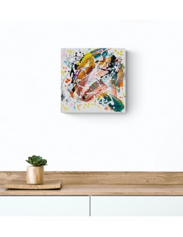 peinture abstraite multicolore