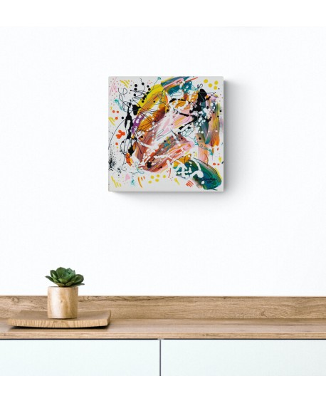 peinture abstraite multicolore