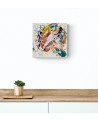 peinture abstraite multicolore