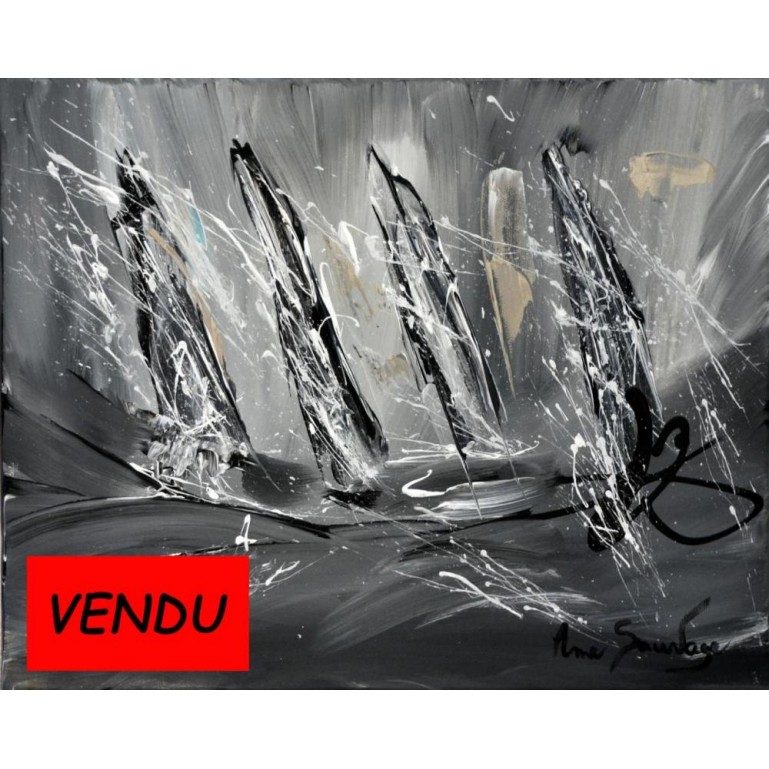 4 voiliers en mer