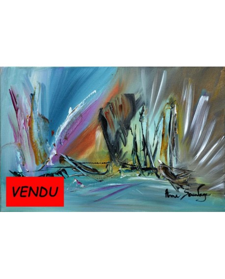 tableau marine contemporain Du coté de la baie