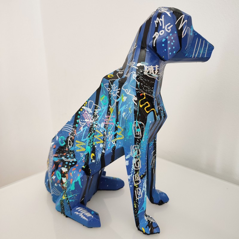 statue chien pop art