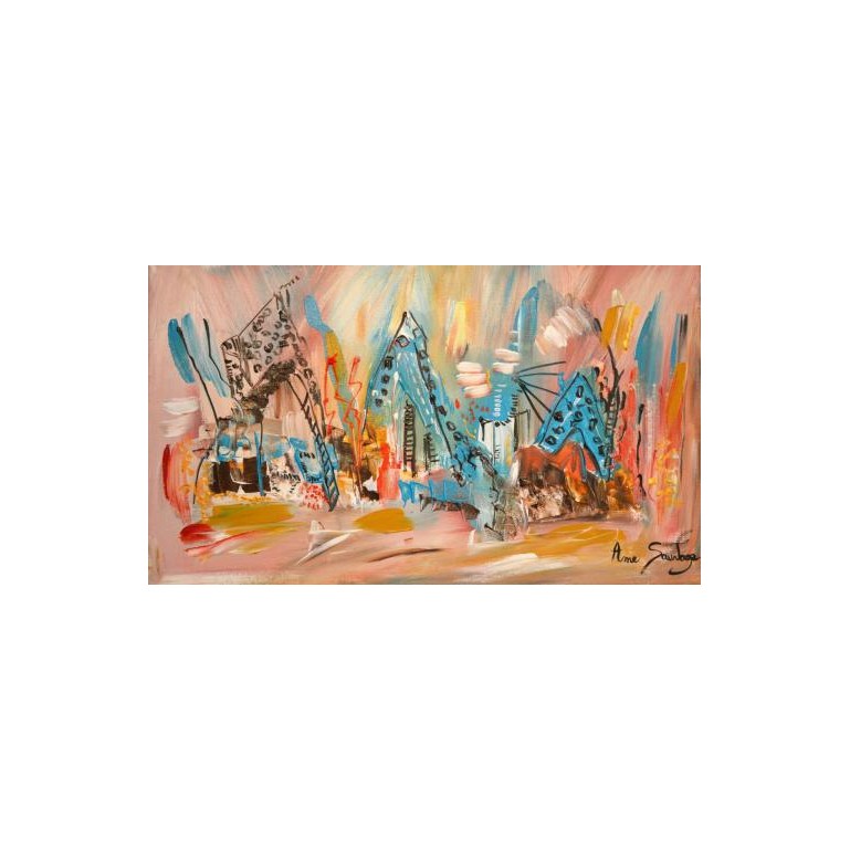 Tableau abstrait Les 3 somptueuses