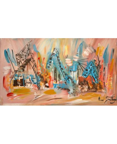 Tableau abstrait Les 3 somptueuses