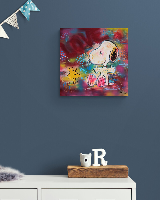 tableau pop art snoopy