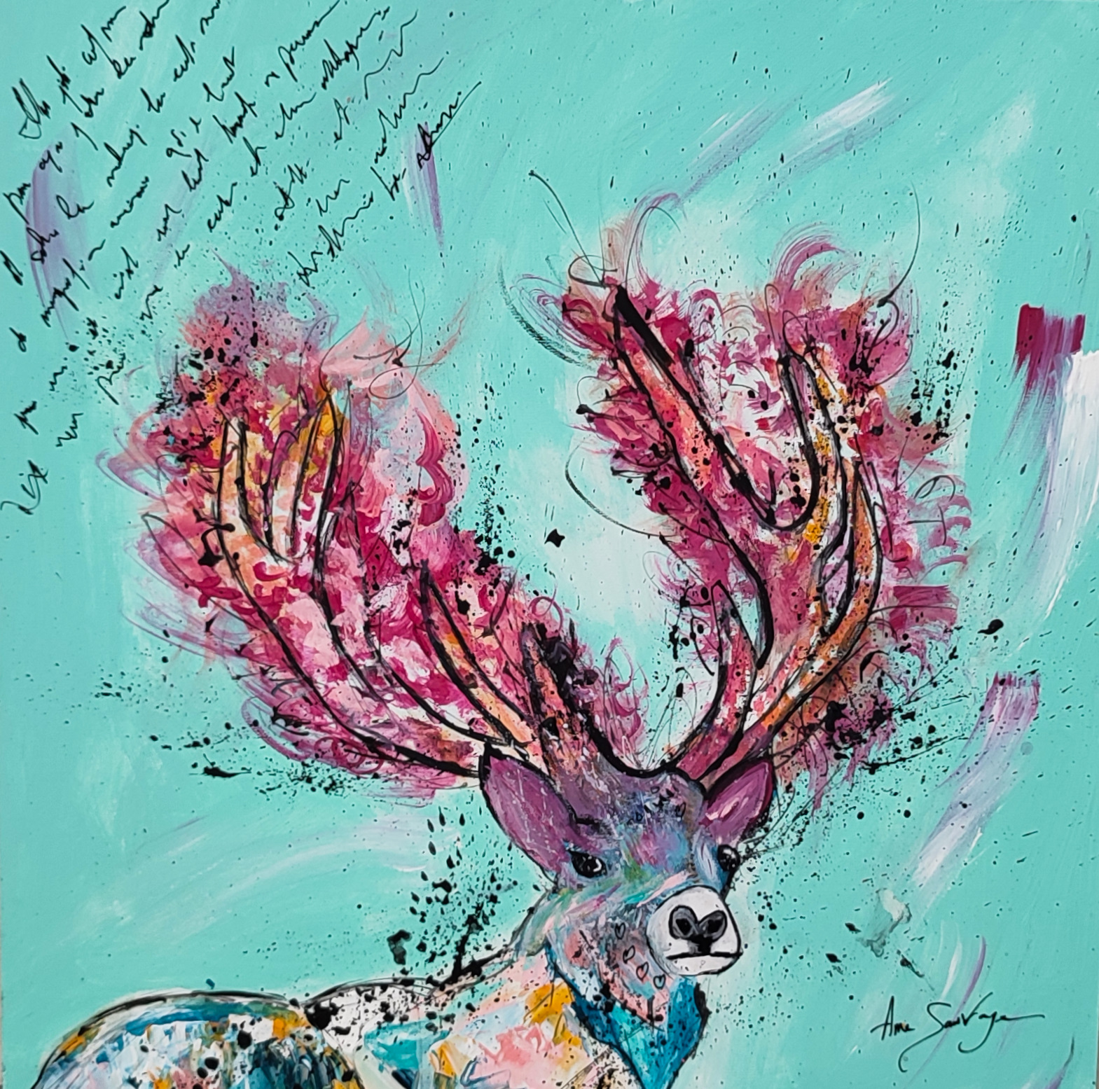 tableau-tête-de-cerf