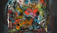 Tableaux abstraits contemporains très flashy - nouvelle collection de peintures 