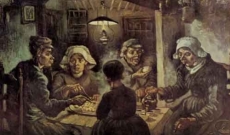 Tableau les mangeurs de pommes de terre de l'artiste peintre Van Gogh