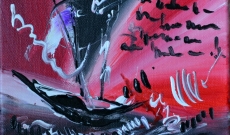 Peintures abstraites et émotions d'artiste